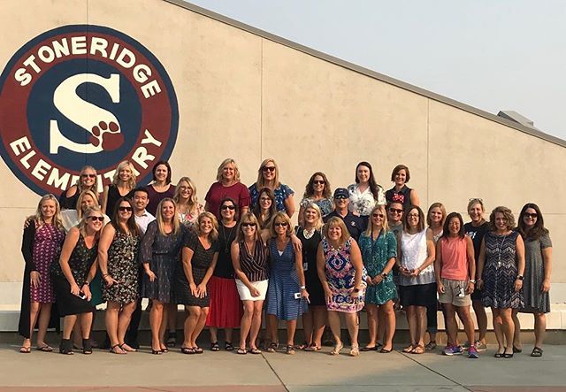 jkloczko's tweet photo. Love this team! Happy first day of school! #wearestoneridge #rcsdfirstday #rcsdchampions https://t.co/psue9plR7T https://t.co/WfNLC0BGrM