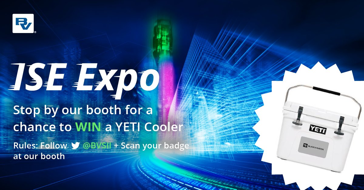 Black_Veatch's tweet photo. For those of you attending the ISE Expo, visit us for a chance to WIN a YETI Cooler! The rules are easy. All you have to do is follow our #SII account on Twitter @BVSII and scan your badge at our booth! Let the games begin! #smartintegratedinfrastructure #booth120 https://t.co/1sAMcuoWNj