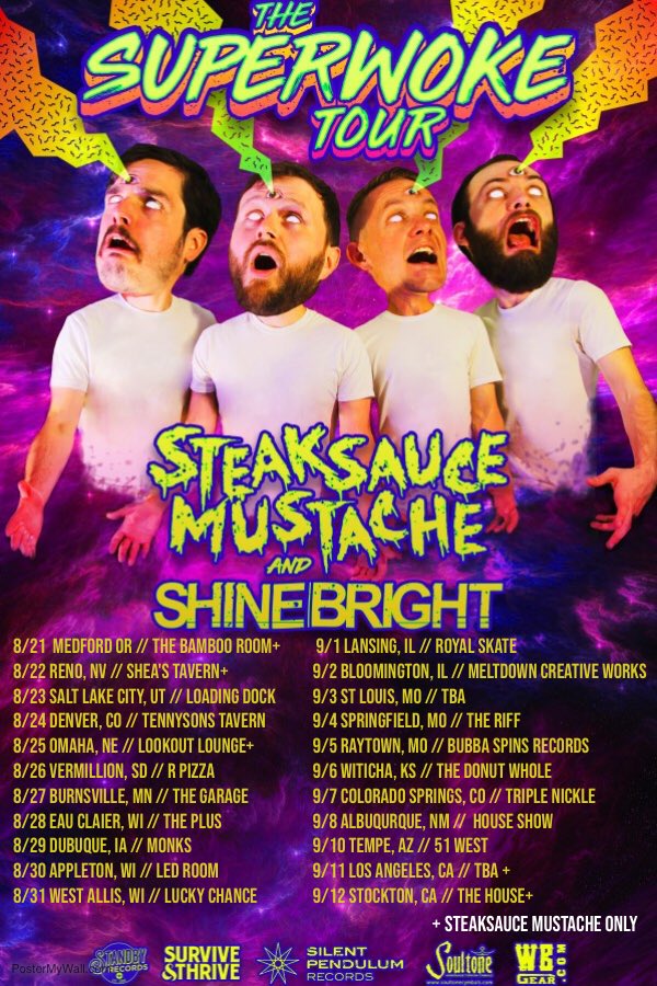 We hop on in Salt Lake City! Make sure you come see us st one of the stops on tour! Tag your buddies and what day you’ll be there #brightcrew #seeyalater
