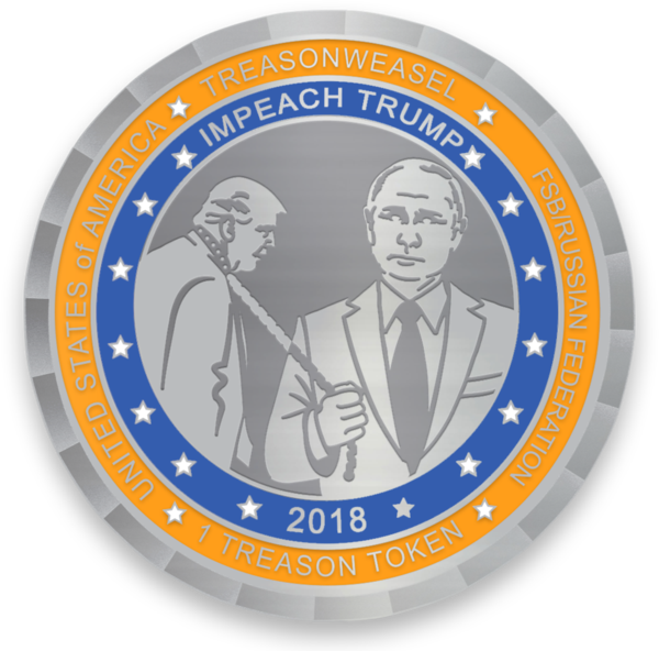 maddogpac's tweet photo. Don’t miss out on Treason Token #2. Celebrating the great achievements of Helsinki this coin will be a happy addition to your coin dish, pocket, or just leave it on your desk to piss off the few remaining Trump supporters from your job. #swagwithoutborders https://t.co/58HuKGhXS5 https://t.co/IwT28zjhHd