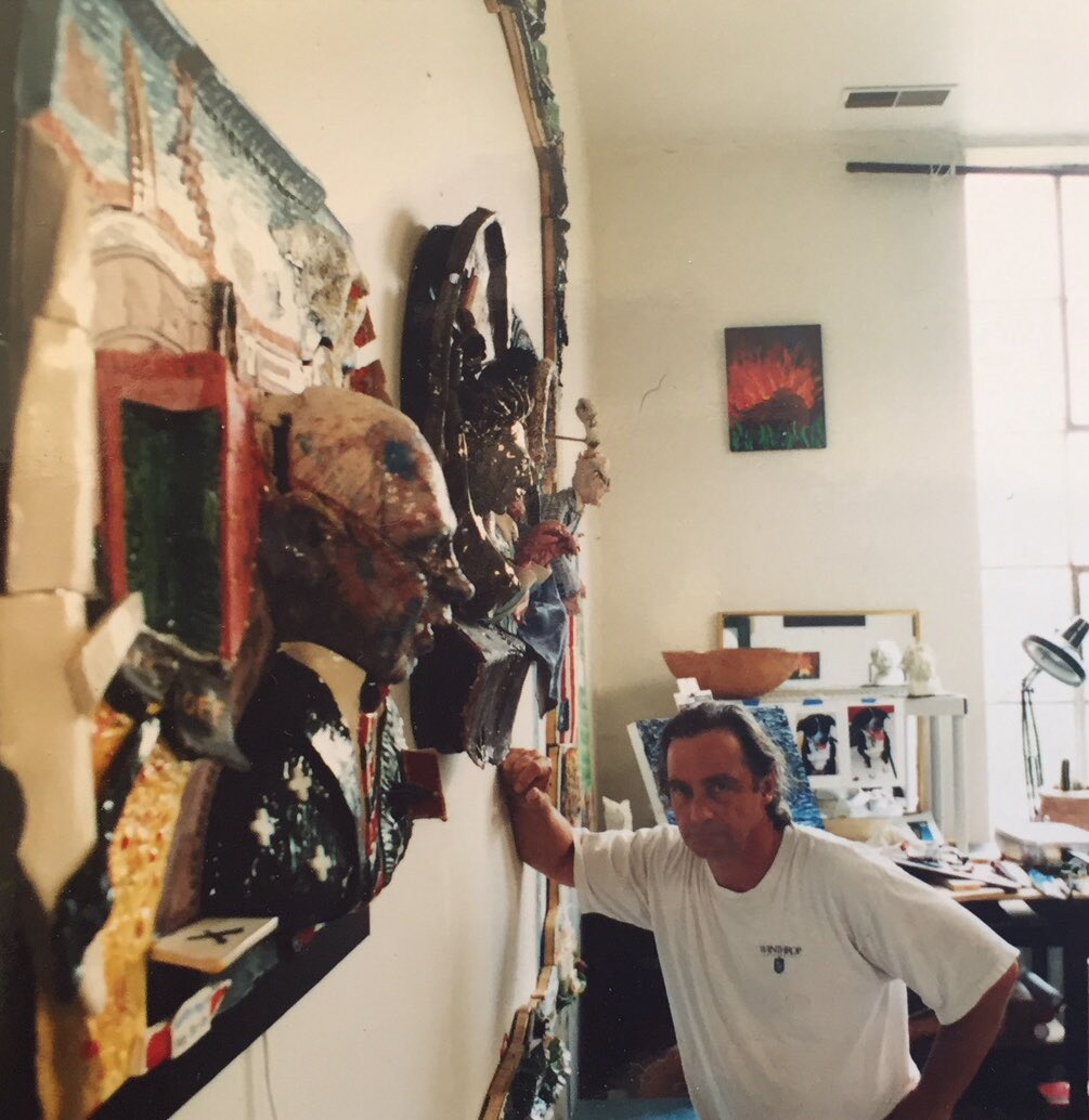 chalk4peace's tweet photo. .@DownsJerry @marianoArtED @JimCarrey @abigaildisney @tweetBetsyS @maddow @JoyAnnReid @ZenithGalleryDC TBT “Bush League” #3D mural at #ModernARF 2004...Commissioned by David Shurtz, esq. https://t.co/TqtRm9AXyb