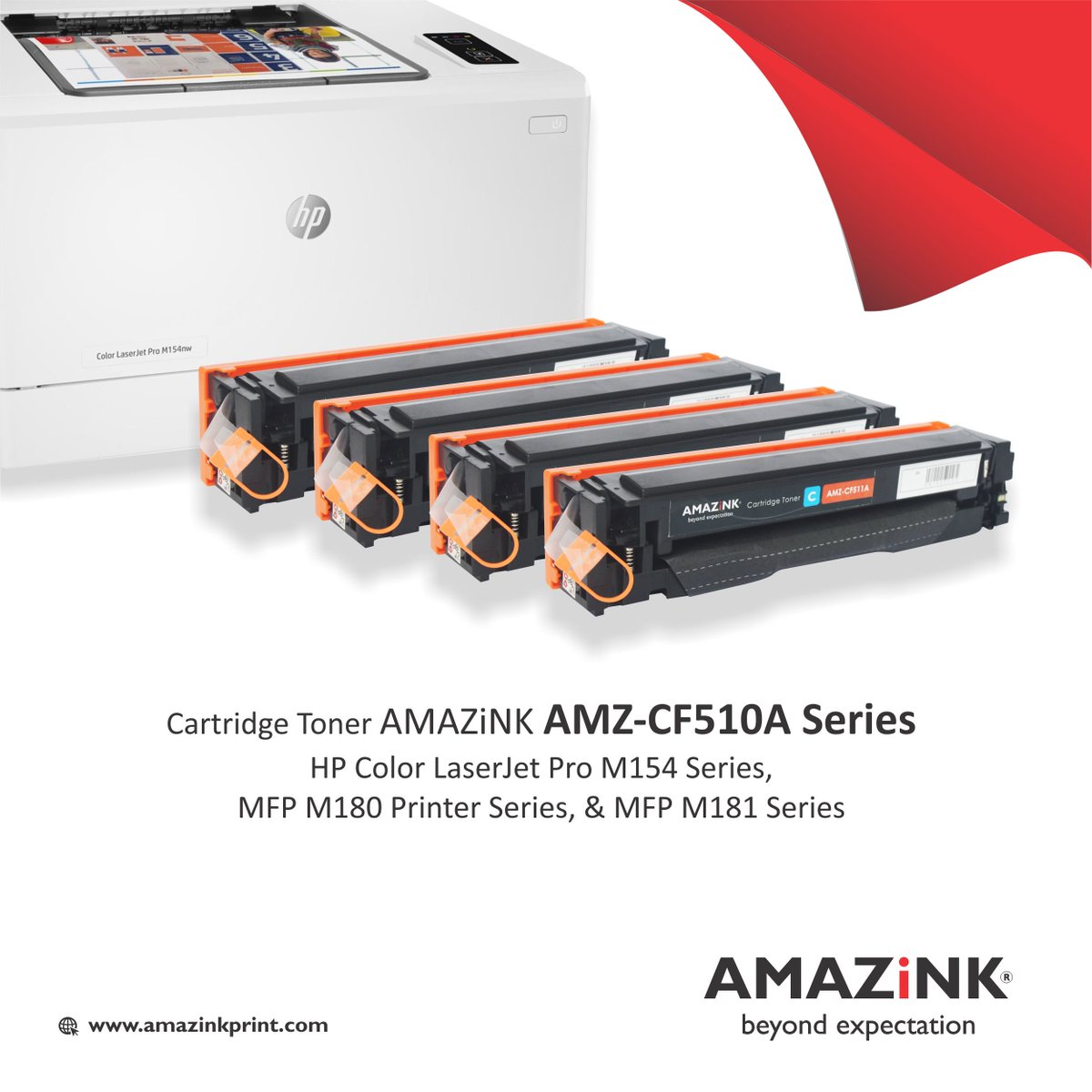amazinkprint's tweet image. Tersedia Cartridge Toner Amazink AMZ-CF510A Series.
Untuk Printer HP Color LaserJet Pro M154 Series, MFP M180 Printer Series, &amp;amp; MFP M181 Series. Lebih hemat dan praktis untuk memenuhi kebutuhan cetak Anda.

#tonerprinter #tonerhp #cartridgetoner #compatible #amazink