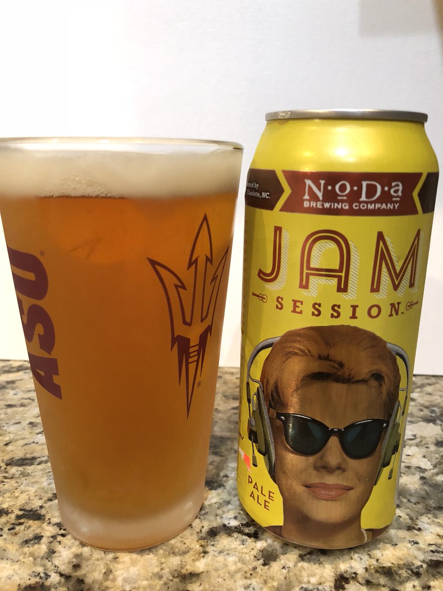 crafty_devils's tweet image. Just poured a Jam Session Pale Ale  from @NoDaBrewing in Charlotte, NC #tailgateprep