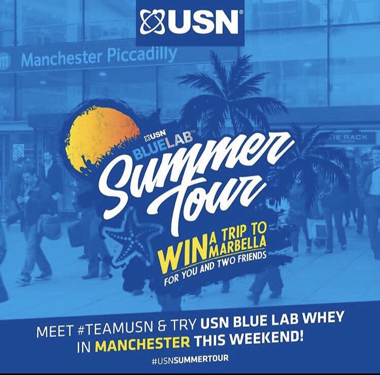 #USNSummerTour hits Manchester Piccadilly today! We will be here ALL DAY! <a href="/USN_UK/">USN</a> 

Win a holiday to Marbella ➡️ summertour.usn.co.uk