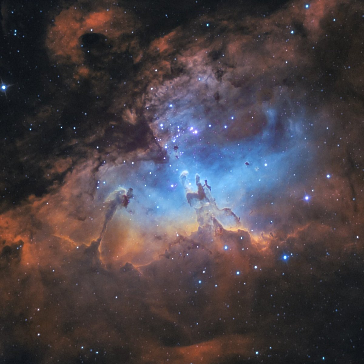 astrofalls's tweet photo. Summertime nebulas captured from my backyard with my own telescope https://t.co/pekL7j5y7F