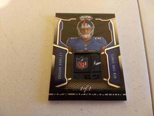 SBBTweet's tweet image. Congrats to Ryan B who picked up this #oneofone @saquan #laundrytag from our @PaniniAmerica Certified Football #5! More Certified Here: sbb.rip/2Ony7zu @Giants  #SBB #groupbreaks #casebreaks #sportscards #thehobby #boom #collect