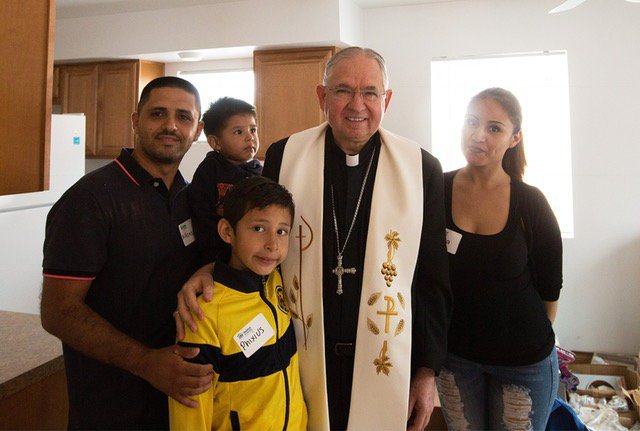 HabitatLA's tweet photo. #TBT When @ArchbishopGomez blessed a new #Habitat home for this beautiful partner family in #Lynwood. #BuildingInFaith #affordablehousing https://t.co/KFR2iHLERu