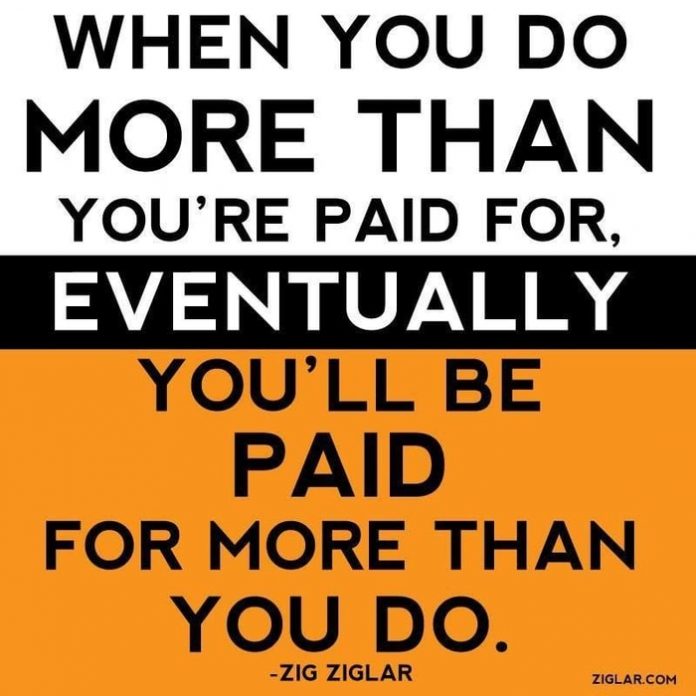 pollylovequotes's tweet photo. When you do more than your paid for, eventually you will be paid for more than you do. - Zig Ziglar
#PaidMore
#ZiglarQuotes
https://t.co/BWtTwX5OUo https://t.co/GjpaviZ1DN