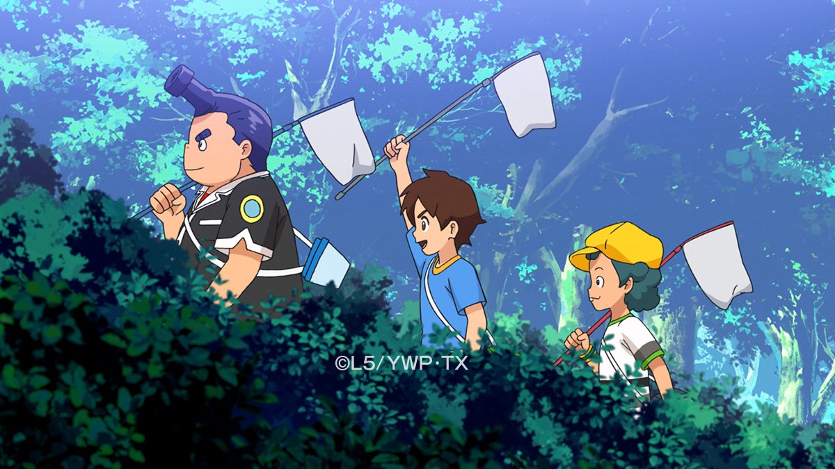 توییتر 公式 妖怪ウォッチ ヨロズマート در توییتر 宣伝 ゆうがた18 25から放送のアニメ 妖怪ウォッチ シャドウサイド 第19話 逆襲の蝉ファイナル では ケースケはタンクとコージと一緒に 隣町の山で蝉採り競争をするが ふぶき姫と妖怪たちも