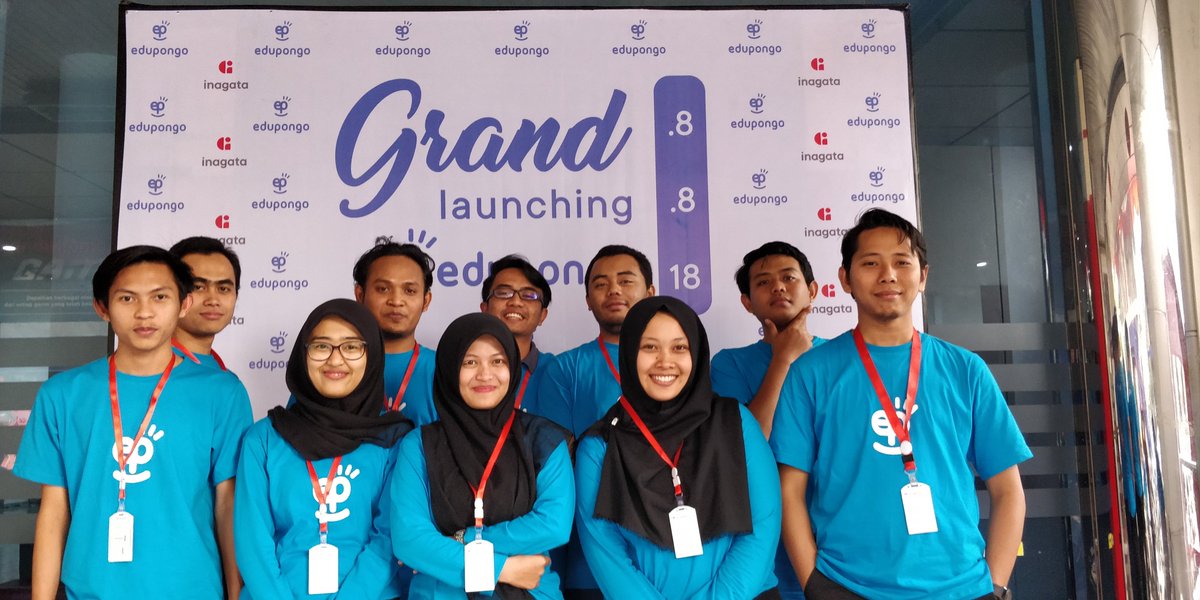 InagataTechno's tweet photo. Kesuksesan suatu target tidak luput dari kerja keras dari tim.
Grand Launching @edupongoapp memberikan pengalaman baru dalam dunia teknologi pendidikan 
#inagata #technosmith #inagatatechno #grand #launching #edupongo #school #teknologi #modern #student #parent https://t.co/Tw3gnuywiv