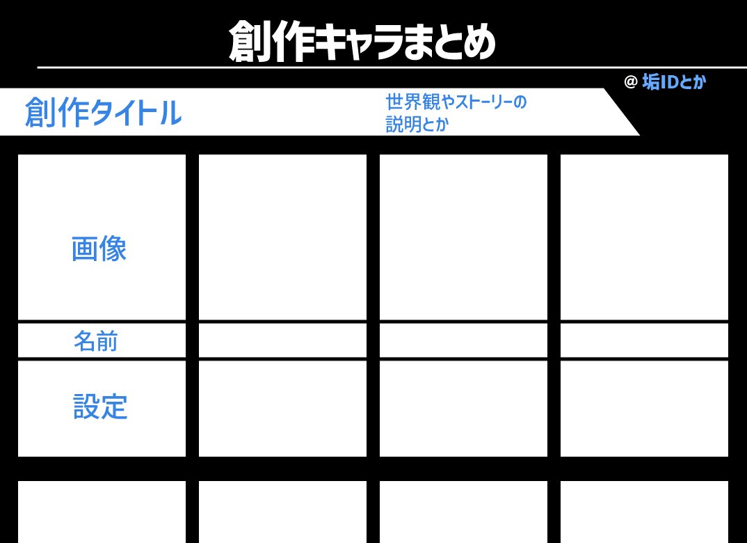 ごし 在 Twitter 上 創作キャラまとめテンプレ置いておくのでよかったら T Co Abvwnda5a4 Twitter