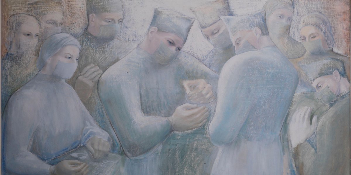 RCSnews's tweet image. Barbara Hepworth’s compelling drawings of #surgeons operating as #NHS is formed in 1948, read more at #LibraryBlog ow.ly/iW4G30ll738 © Bowness’: images used with permission