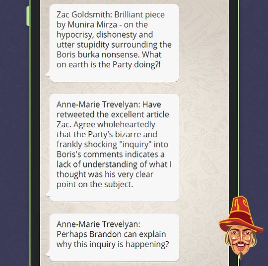 GuidoFawkes's tweet image. EXCLUSIVE: Brandon Moves to Reassure Furious MPs as WhatsApp Leak Reveals Support For Boris order-order.com/2018/08/10/bra…