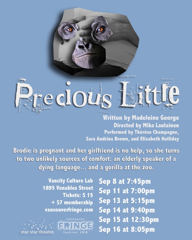starstartheatre's tweet photo. And if you are in Vancouver...
#VanFringe2018 #preciouslittlestarstars
https://t.co/wRZ9lfdouL https://t.co/0VL5vIovb8