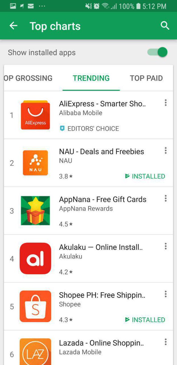 NAU_IO's tweet photo. NAU has become No.2 trending shopping app in Google Play Philippines.
#gonau #nauplatform_ph #discounts #manila https://t.co/65X4R6mm2o
