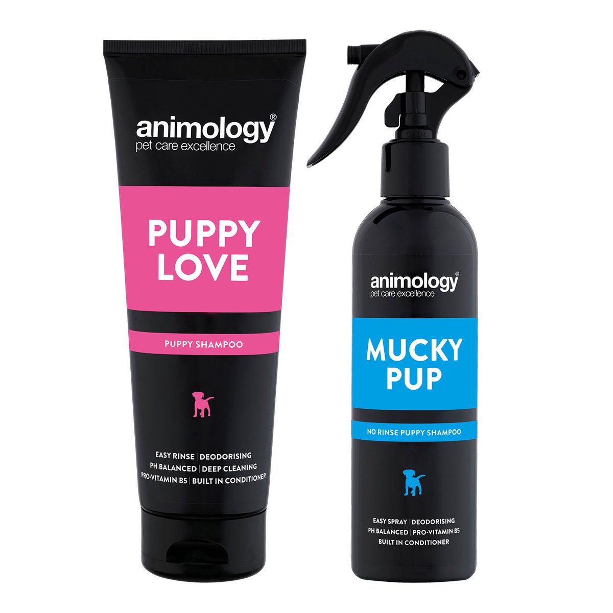 animology's tweet photo. It's #FreebieFriday time! Follow + RT for your chance to #win our Puppy Love shampoo and Mucky Pup no-rinse shampoo spray. UK only. Ends 13/08/18 at midday. Winner announced 13/08/18 #LoveAnimology https://t.co/qDIIxmsArY