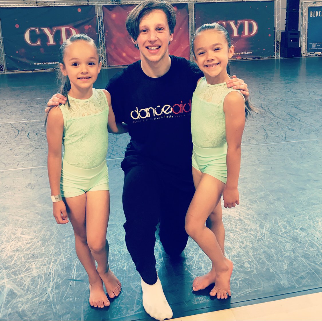 CanYouDance_uk's tweet photo. Adorable photo of our lovely CYD? Dancers with Josh Baker at the Regionals 💗 #CYD18 #CYDFamily https://t.co/z7me4hp0zT