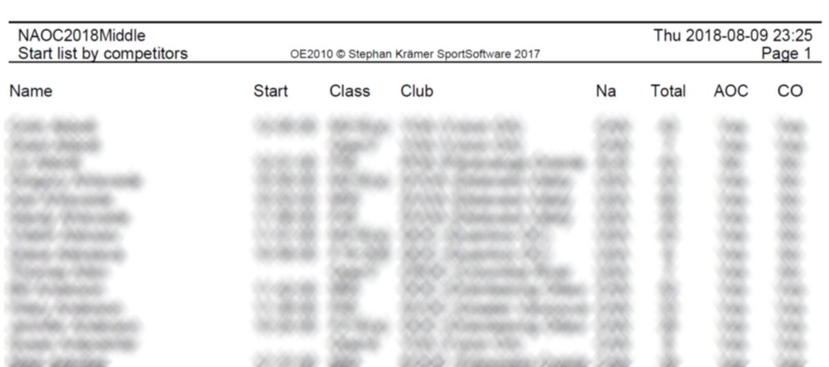 Start lists for NAOC/COC2018 are now available at naoc2018.ca <a href="/OrienteeringCAN/">Orienteering Canada</a> <a href="/CanadianOChamps/">CanadianOChamps</a>