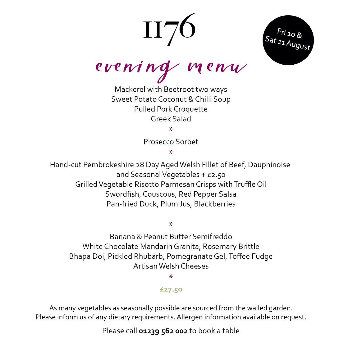 Holdens Catering (@holdenscatering) on Twitter photo This week's evening menu at #kitchen1176 four delicious courses with home grown vegetables from <a href="/CardiganCastle/">Cardigan Castle | CastellAberteifi</a>'s kitchen garden. Availability this evening 📞01239 562 002 #cardigancastle #visitcardigan #aberteifi #dining #tomholden This week's evening menu at #kitchen1176 four delicious courses with home grown vegetables from <a href="/CardiganCastle/">Cardigan Castle | CastellAberteifi</a>'s kitchen garden. Availability this evening 📞01239 562 002 #cardigancastle #visitcardigan #aberteifi #dining #tomholden