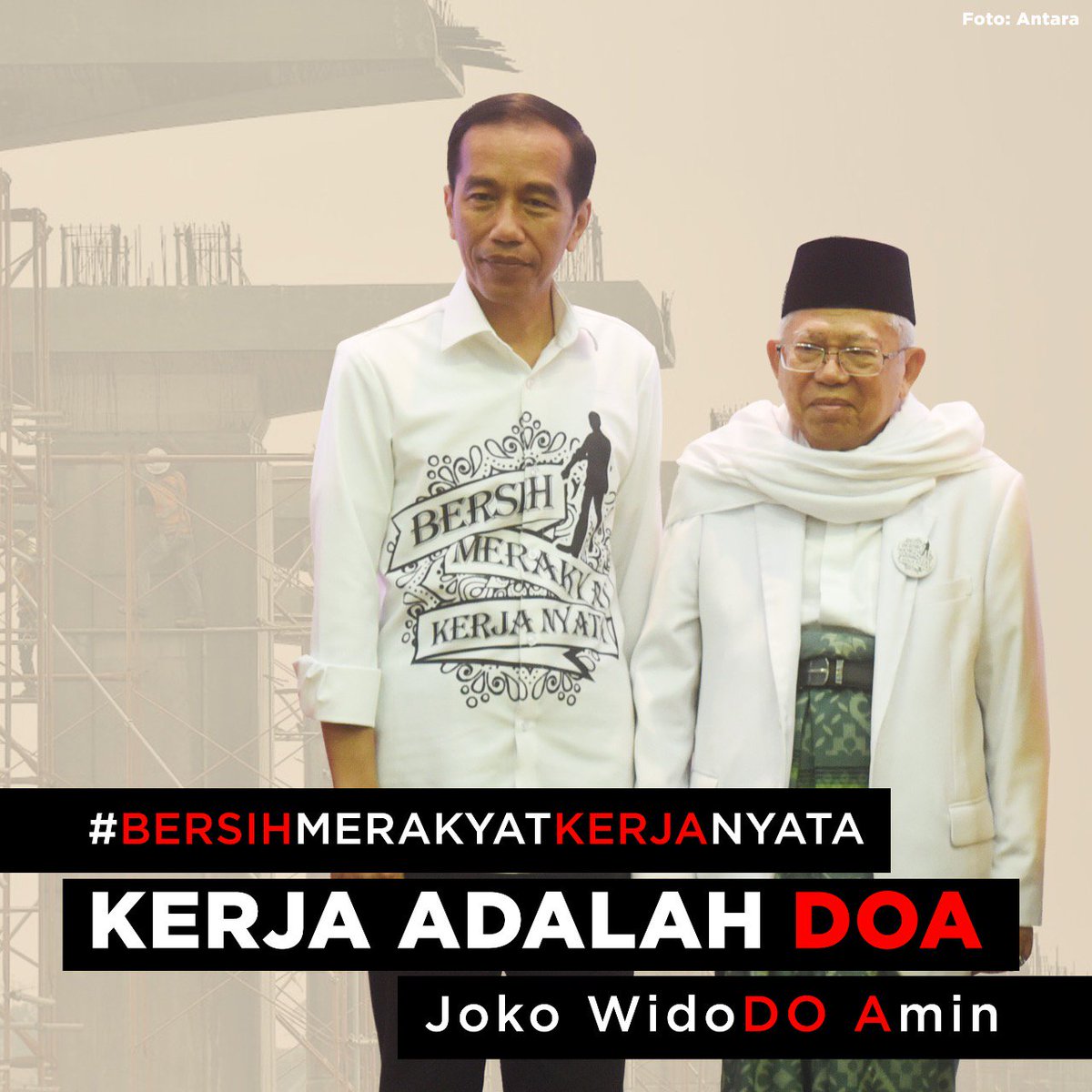 fadjroeL's tweet photo. Dukung #JokowiMaruf2019 untuk #IndonesiaMajuBersama #JokowiMembangunIndonesia ~ @PEDOMAN_id @Jokowinomics_id #BersihMerakyat #KerjaNyata #BersihMerakyatKerjaNyata #KerjaAdalahDoa https://t.co/IEUF0ZNy0p