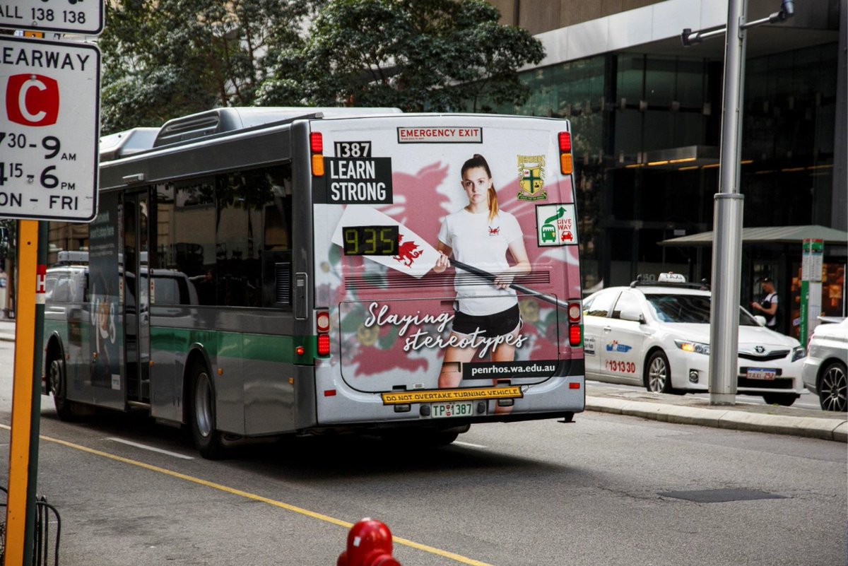 PenrhosCollege's tweet photo. Look out for the three Year 12 students who feature in our striking new #LearnStrong campaign on Transperth buses #LearnStrong #SlayingStereotypes #ChallengingConvention #Inspirational https://t.co/YFTeIllTrZ