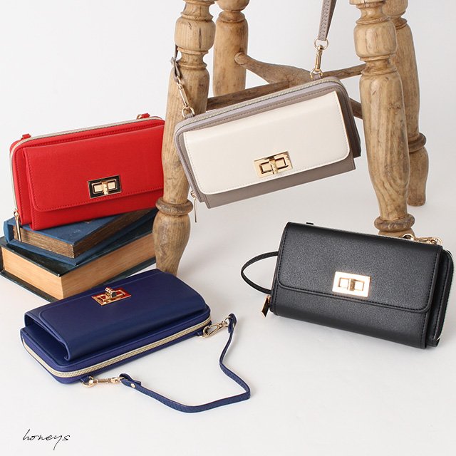 ハニーズ Honeys En Twitter ミニバッグ風のルックスがかわいい お財布ショルダーｂａｇ T Co Shrtrk0lt1 ハニーズ Honeys ミニバック ショルダー お財布