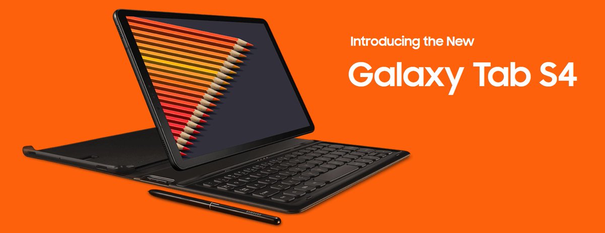 SymecTech's tweet photo. Today Samsung welcomes the Galaxy Tab S4 to the family! It offers a built-from-the-ground up desktop interface & comes with S Pen. Android software together with Bixby will help you manage your business much easier! #GalaxyTabS4 #Samsung #SPen #Bixby #Android #ConnectingThings https://t.co/PstD8ghZSd