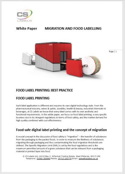 CSLabels's tweet photo. If you're in the food industry, or a supplier to it, this white paper about ink migration and food labels is essential reading: https://t.co/HOFWkUZloU #health #responsiblelabelling #knowledgeispower @Xeikon #zerovoc 🍏 🍅 https://t.co/tfaqG3L1Km