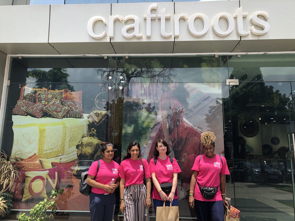 SquareMileIndia's tweet photo. Day 4: Our final day in Ahmedabad! We began with a coding session at Ashramshala, followed by prayers and reflections at Manav Sadhna. We were then lucky enough to have a tour of Craftroots and meet one of the Manav Sadhna founders! #codinginindia https://t.co/lSMYdVNQBM