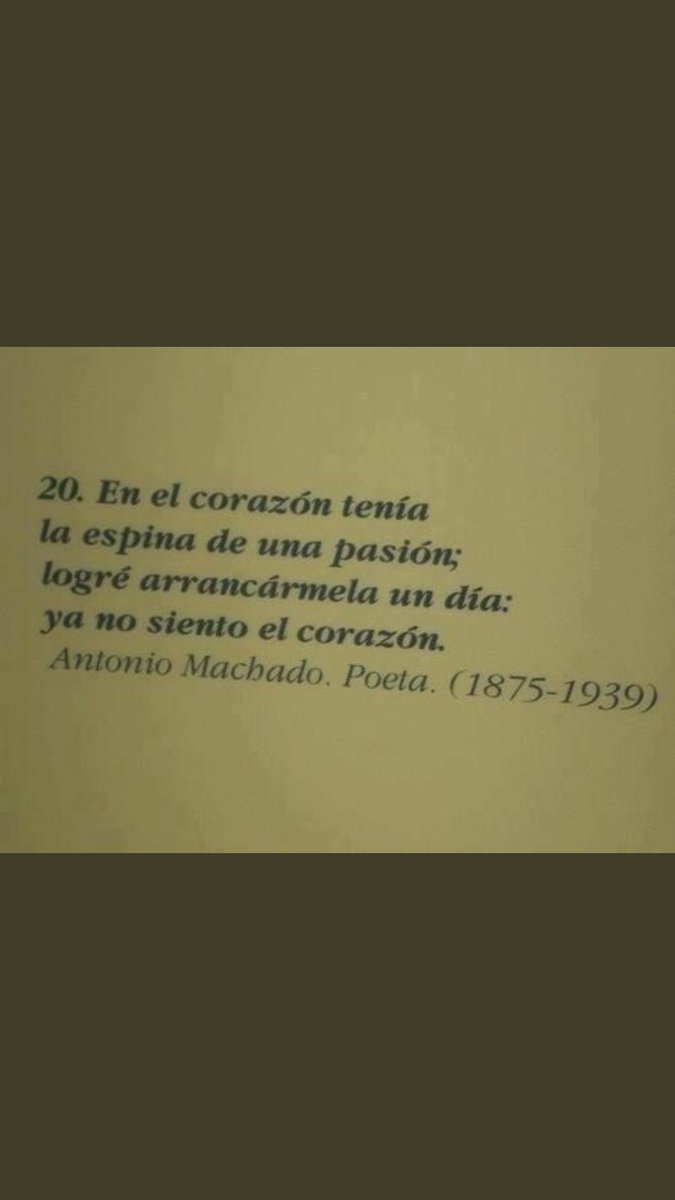 "En el corazón tenía..."