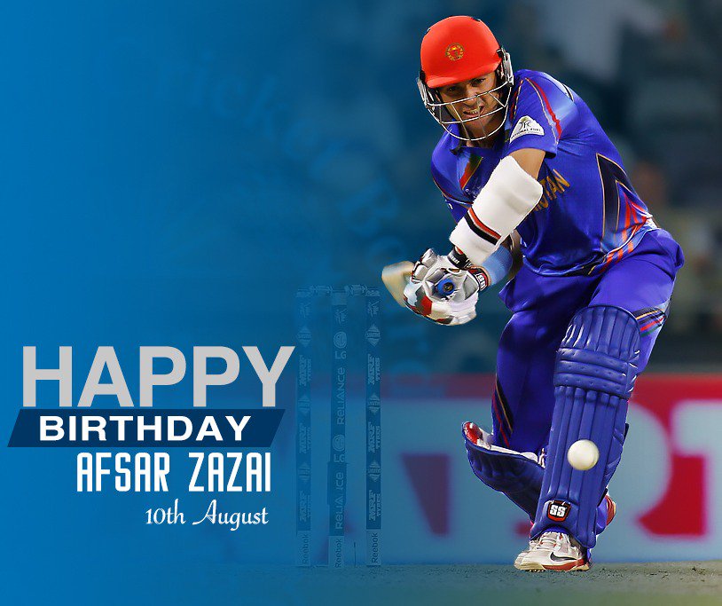 SportsAF's tweet photo. Retweeted Afghan Cricket Board (@ACBofficials):

He was a part of Afghanistan's team in the historic Test match against India recently. Happy 25th Birthday to our Wicket-keeper batsman Afsar Zazai. https://t.co/9XIk7YUycC