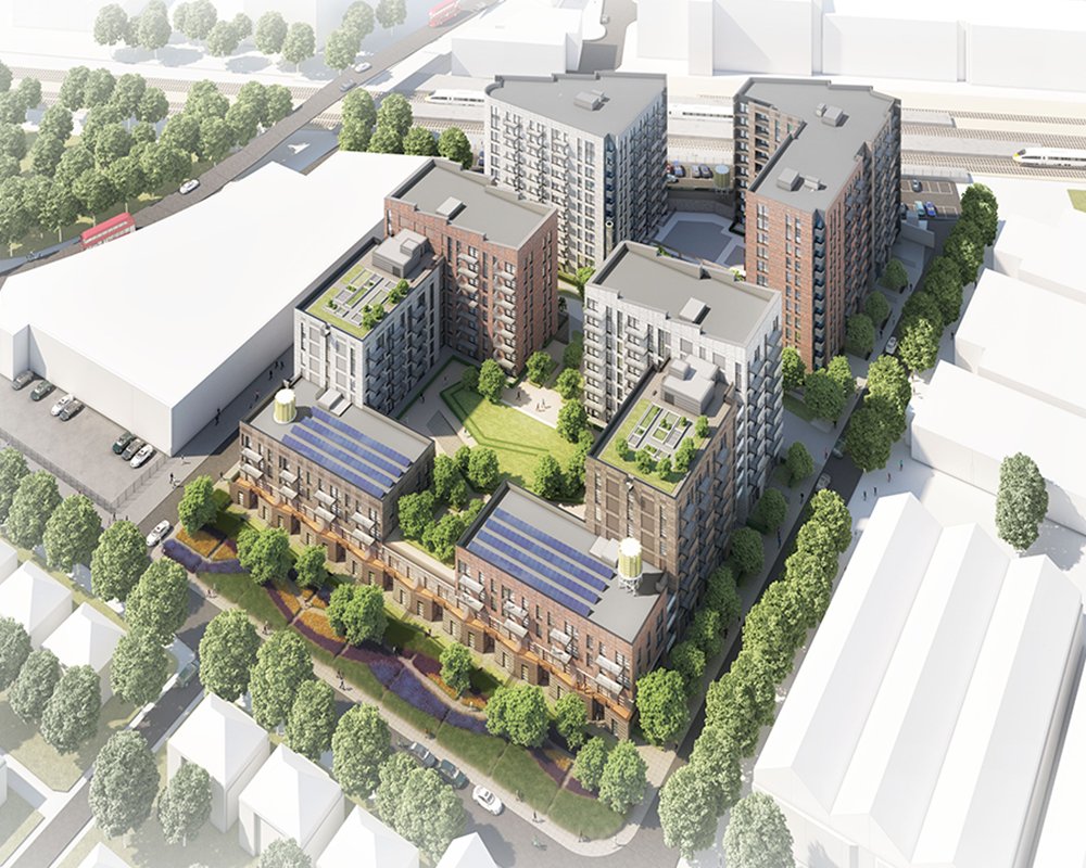 Farrells's tweet photo. Our Hayes development will have vibrant public realm that includes garden courtyards and a near 100m long linear park.
#BuccleuchProperty @networkrail #Hillingdon #Hayes #ModularConstruction #PreCast #Farrells #FarrellsArchitects #Architecture #CGI #CGIFriday https://t.co/c0uMJLTAVY