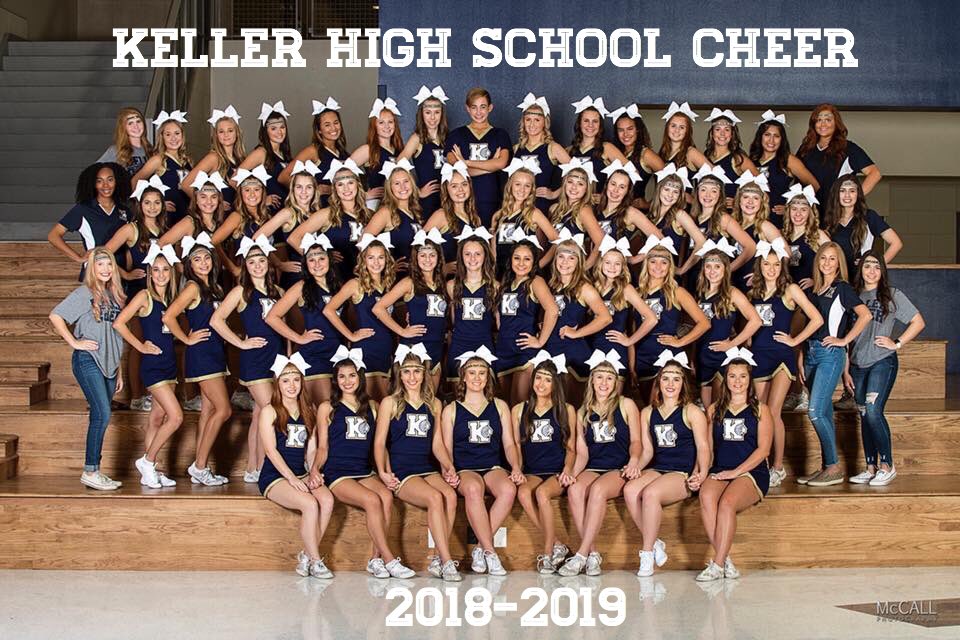 khscheerpics's tweet image. Introducing our 2018–2019 Keller High School Cheer team.