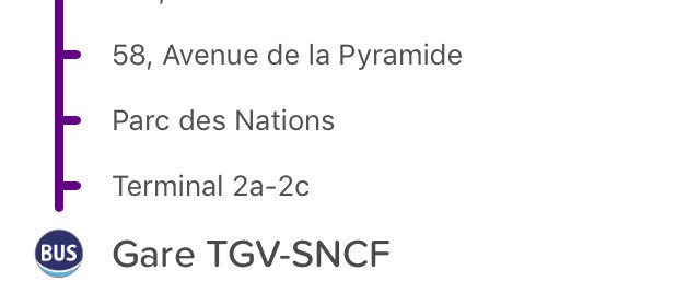 mangezchaud's tweet photo. @ouigoSNCF Voici les arrêts du bus. Ils ne correspondent pas à ce que vous indiquez. Que faire ? https://t.co/hH1YaXAzN5