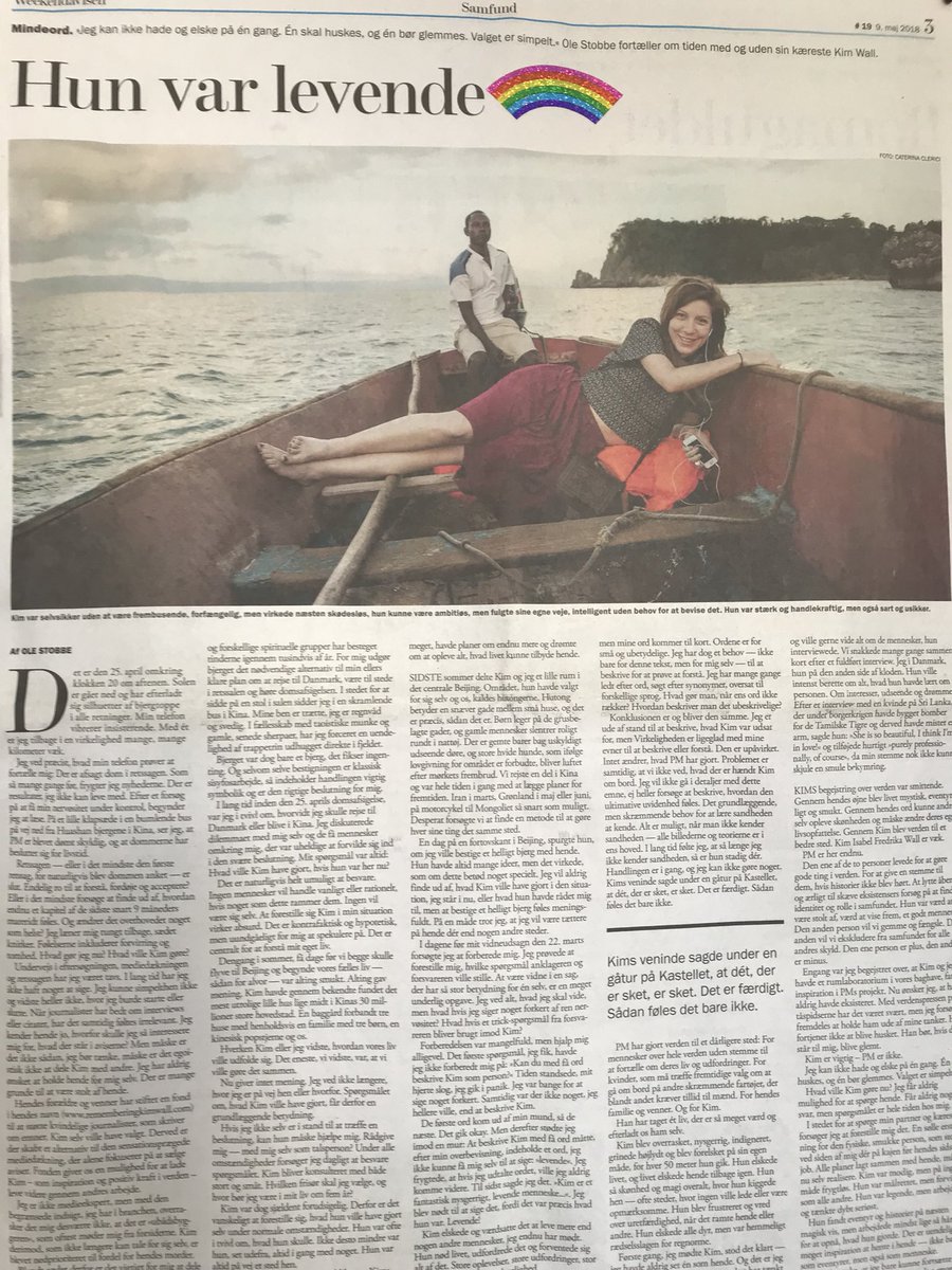 Ole Stobbes artikler i <a href="/weekendavisen/">Weekendavisen</a> får hårene til at rejse sig og tårerne frem. Fantastiske artikler. Tak!