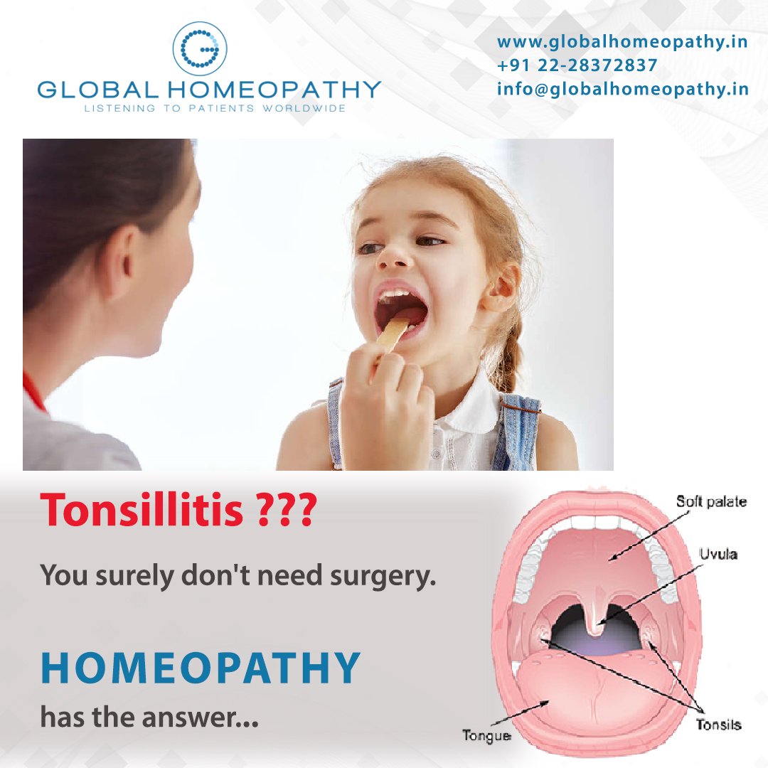 GHomeopathy's tweet photo. Tonsillitis??
You surely don't need surgery. Homeopathy has the answer...
for more information visit us at: https://t.co/IKmBRWyqn1

#tonsillitis #tonsillitisproblems #healthy #health #healthcare #homeopathy #tonsillitisbegone #homeopathyheals #homeopathyforall #globalhomeopathy https://t.co/KlAGuTlRDe