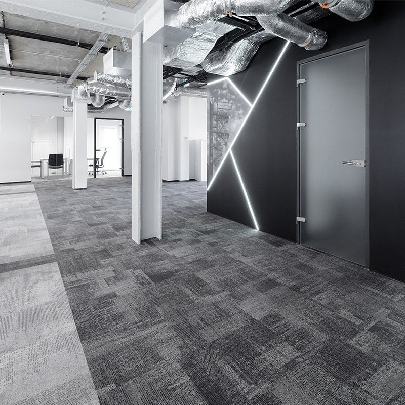 dctuk's tweet photo. Love, love, love this grey toned, futuristic interior using @modulyss Pixel carpet tiles in shades 957 &amp; 965 

Shop tiles to create your perfect interior over on https://t.co/G6VJRttSNj

#CarpetTiles #Modulyss #Flooring #CommercialInteriors #InteriorDesign #GreyInterior https://t.co/fZ4dhvnZF7