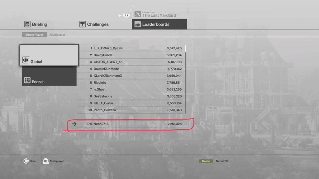 EightbitAdam's tweet photo. I’m very happy to be (currently) ranked 274th in the world on #HitmanSniperAssassin on #PS4. https://t.co/VEOx6Ato8Q
