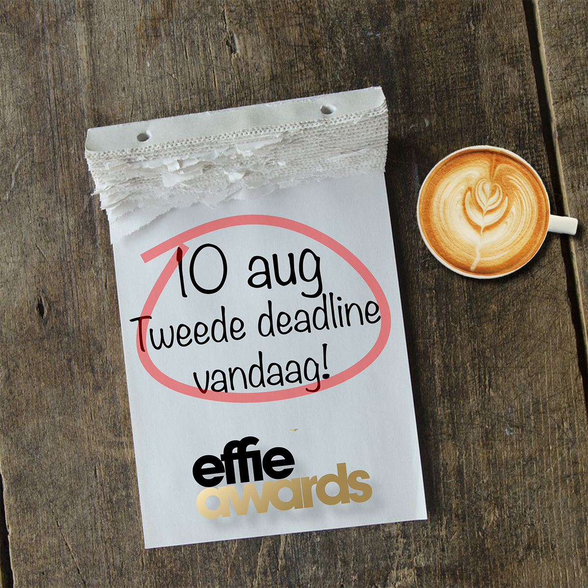 LAATSTE KANS | Het is 10 augustus dus dat betekent dat je alleen vandaag nog kan inzenden voor de tweede deadline van de Effie Awards!⏳🔔📆 Ga je dit echt niet redden? De final deadline is op 10 september... effie.nl/inzenden