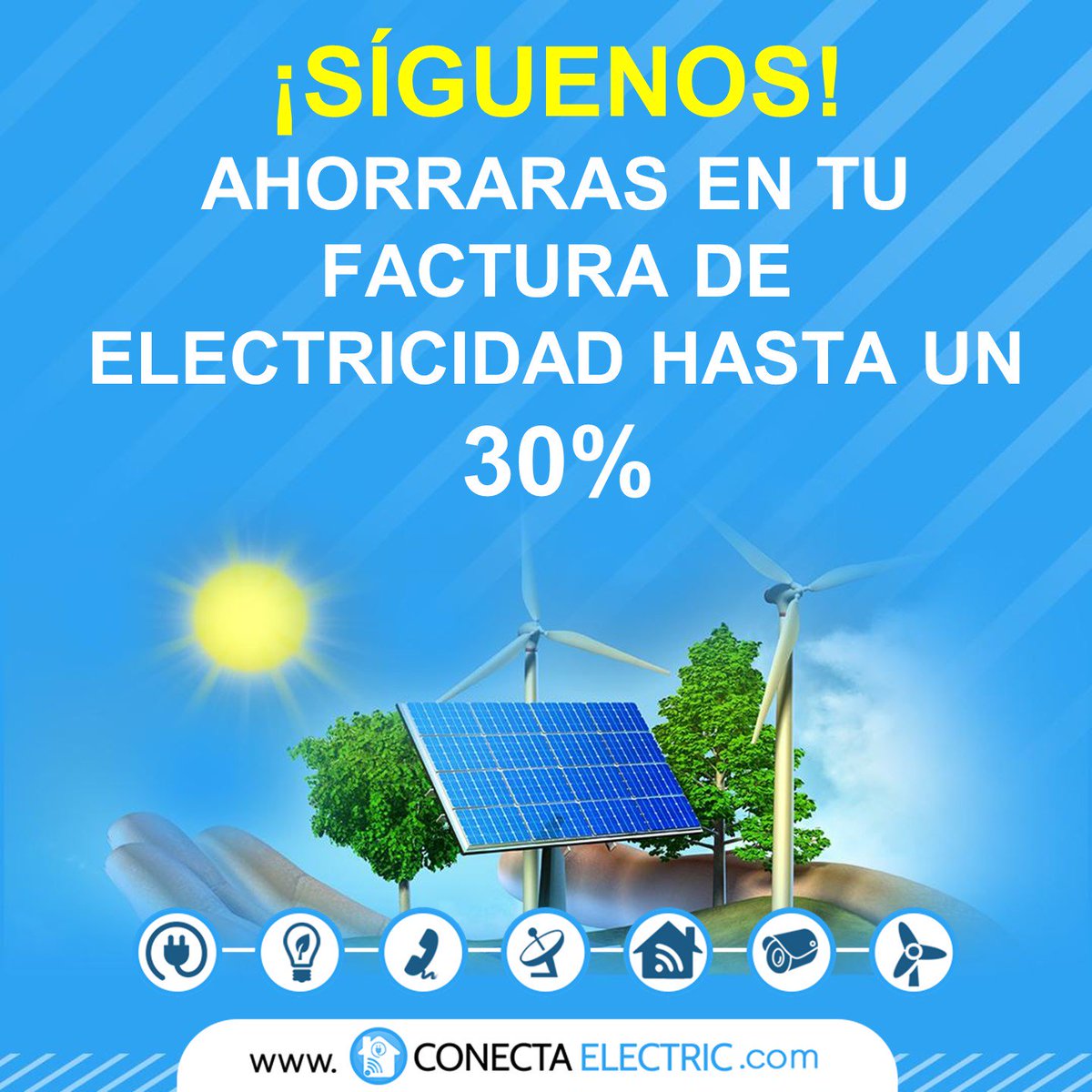 ConectaElectric's tweet image. Ahorra desde un 5% hasta un 30% en tu Factura de Electricidad.  Síguenos y te ofreceremos Asesoramiento Gratuito.  Paga lo justo por la Energía que Consumes.