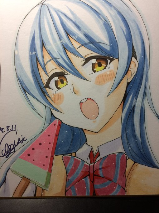 1枚目できた時点でヤバいことが起こった。青のメインのがインク切れした… 