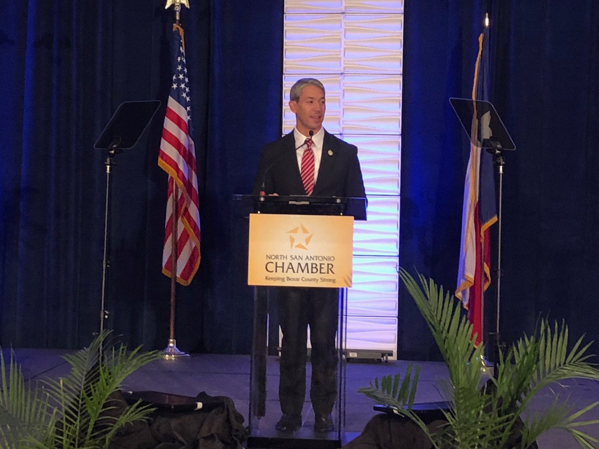 Ron_Nirenberg's tweet photo. Final run-through before today’s vision speech to the @NorthSAChamber #vision4SA https://t.co/9UDi19xvof