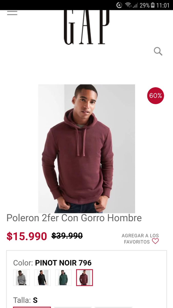 Descuentos Rata Di Twitter Polerones Gap Con 60 Online