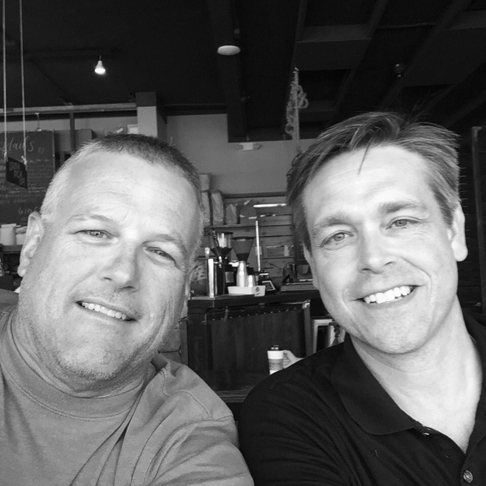 Post election coffee with one of my new friends and great person <a href="/TomNiermann/">.</a> We are still #AroundTheThird #KS03
