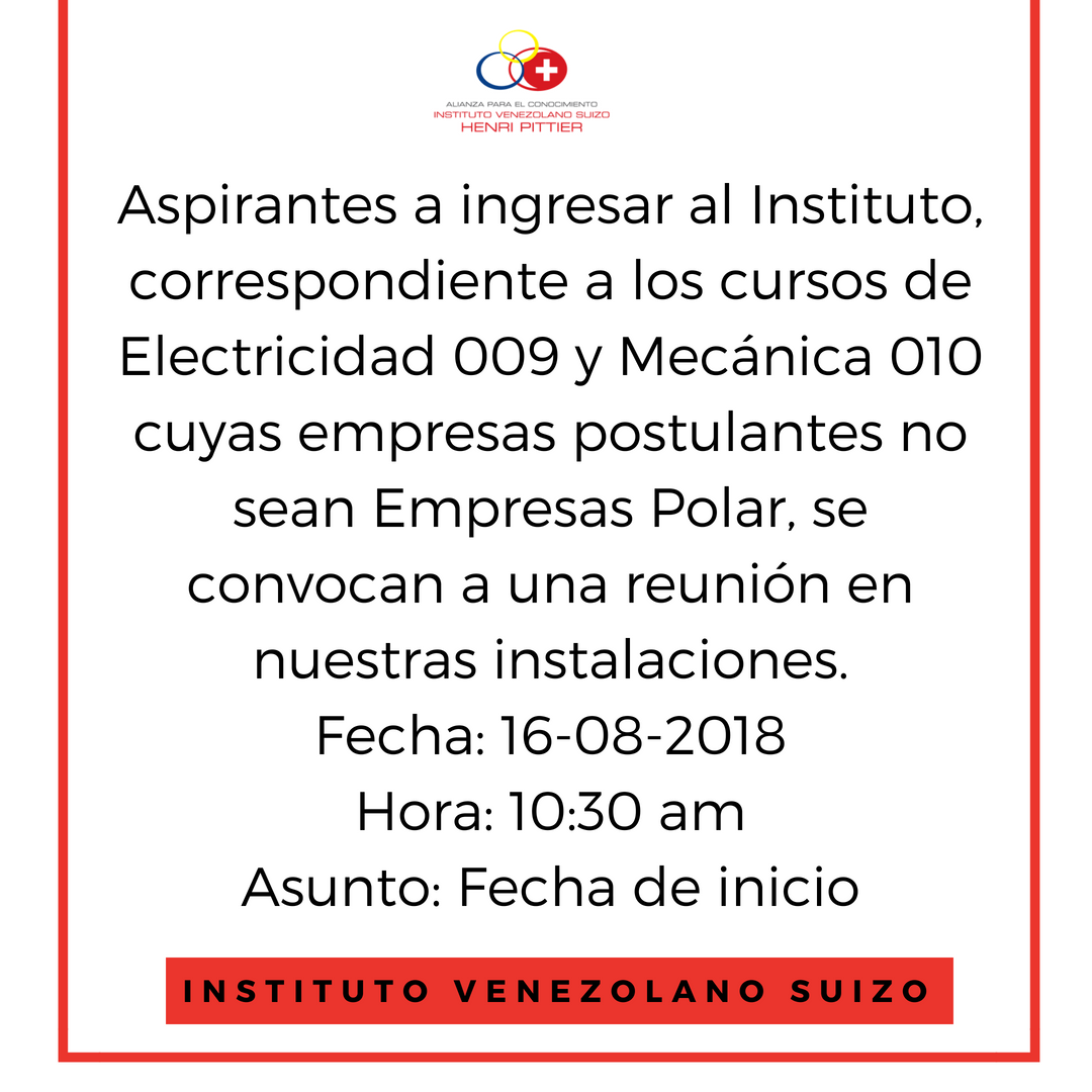 ATENCIÓN ASPIRANTES A INGRESAR AL INSTITUTO.