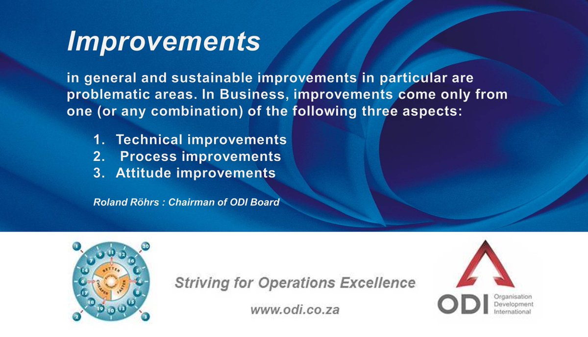 HuibieJones's tweet image. Finding the optimal combination of these three aspects lies at the heart of any #ImprovementProgramme. One can seldomly concentrate on only one (or even only two) of the three approaches. Click here to read more~&amp;gt; ow.ly/8mux30llEJn 
#ODI #20Keys
