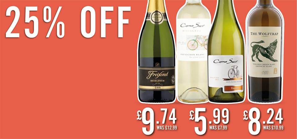 winerackuk's tweet photo. Cheers to the weekend with 25% OFF: Right now you can enjoy 25% off a large selection of wine, prices start from just £5.99!. Visit your local Wine Rack store today https://t.co/swi10Nf8rX