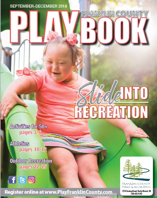PlayFranklinCo's tweet photo. And.....we're off to print! 20,000 copies of the September-December Playbook will be available the first week of September. Online registration begins on September 1st. Be on the lookout for this coming to our community soon. #SWVA #ParksandRec #PlayFC #Recreation #FallFun https://t.co/CegYavv280