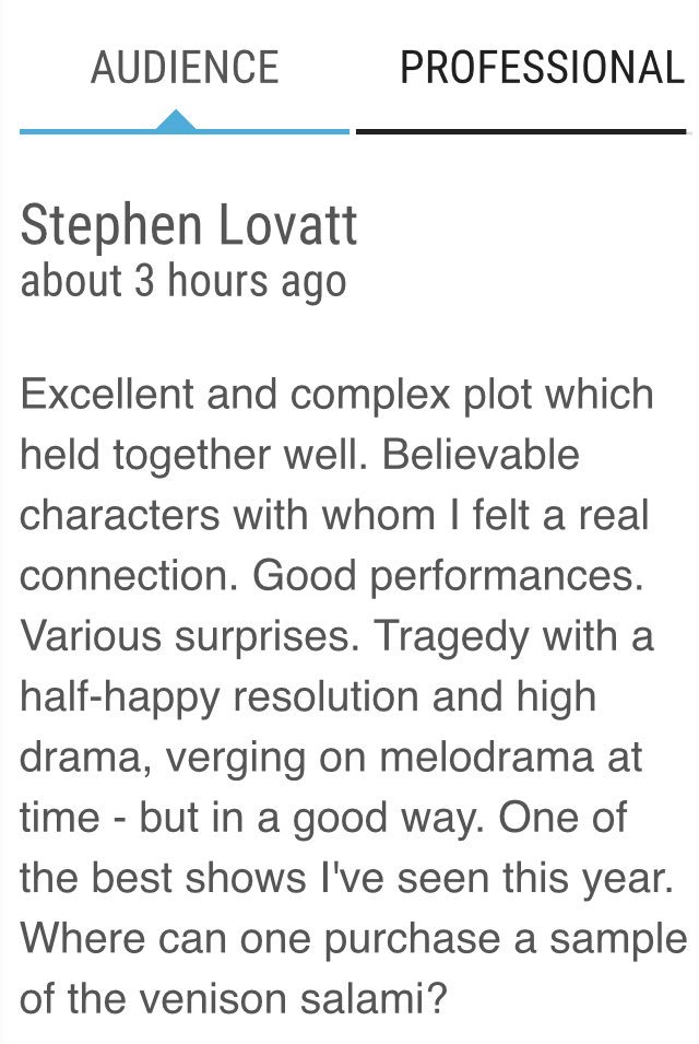 watgnyc's tweet photo. Thanks Steven for this lovely audience review! Catch us tomorrow at 12:00 Zoo Charteris! We look forward to seeing you there! #intotheunknown #Zoo18 #bobby87 https://t.co/AetCLIYdpS