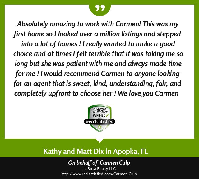 CarmCulp's tweet image. I’m not sure I could be more thrilled by a testimonial. realsatisfied.com/Carmen-Culp via @realsatisfied